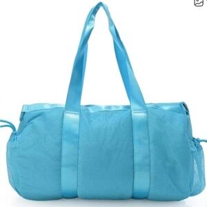 NWT Wildfox Blue Mesh Duffle Bag